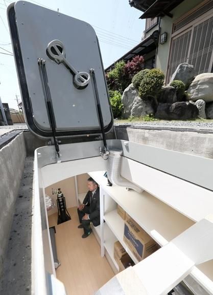 日本研发的地下避难所建在家里院子里有效的抵御地震和核辐射(图5)
